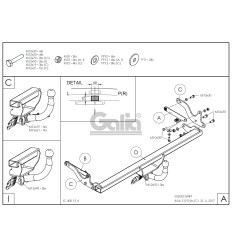 Оцинкованный фаркоп на Suzuki Swift S121A